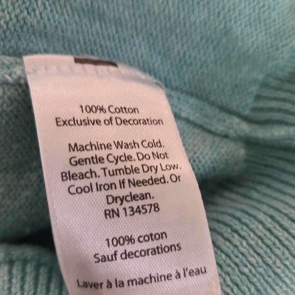Vineyard Vines Men's Aqua Zip-Up Sweater
